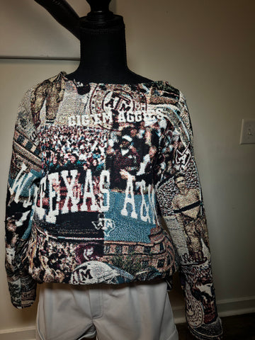 TEXAS A&M CUSTOM TAPESTRY SWEATER